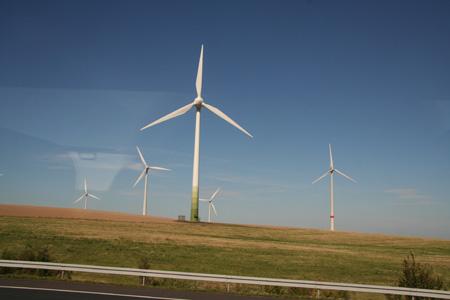 wind turbines farm alternative energy source original