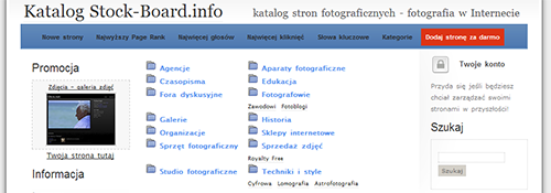 katalog stron fotograficznych